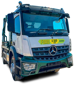A Ford A Skip skip truck